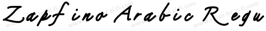 Zapfino Arabic Regular字体转换